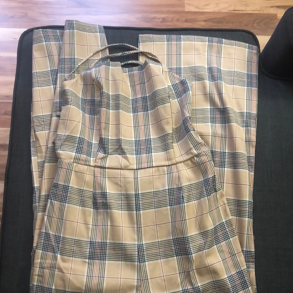 plaid forever 21 romper